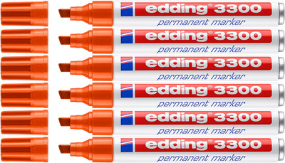 6x edding 3300 Permanentmarker orange