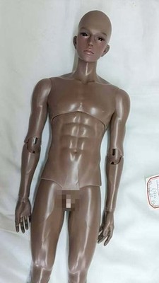 1/4 BJD Doll Male Brown Skin FID Edan Face Make UP Eyes Muscle Man Boy Resin Toy