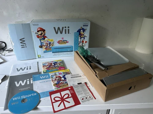 Nintendo Wii Mario & Sonic At The London 2012 Olympic Games Limited Edition Blue