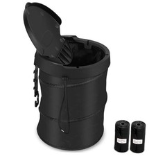 Car Trash Can, Pop up Collapsible Bin with Lid, Small Car Garbage Can for 1