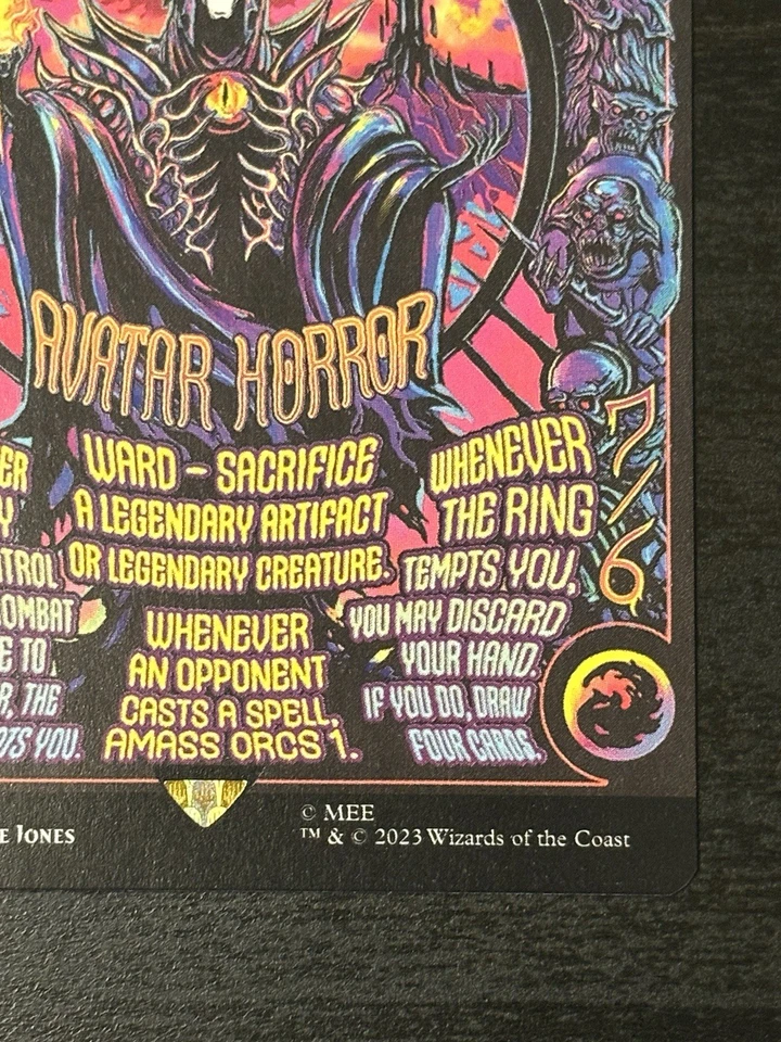 Magic: The Gathering Sauron, the Dark Lord #0744 Borderless Poster Non-Foil MTG - Image 4 of 4