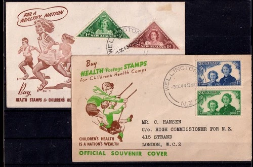 New Zealand Health Stamps. FDC / Cover's.  1944. Used. #841