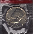 1977-D UNCIRCULATED KENNEDY HALF DOLLAR IN MINT CELLO