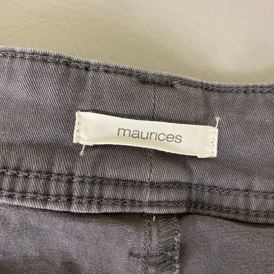 Pantalones de mezclilla Maurices Bootcut para mujer talla 12 regular gris algodón spandex informales Foto 3 de 4