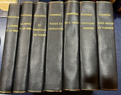 STENDHAL: 7 Vol 1832-42HCs: Le Rouge Et Le Noir, De Parme, Shakespeare +