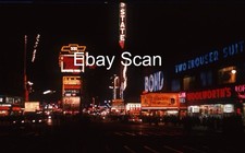Original 35mm Slide Times Square New York City Night Neon Signs Theaters 1960’s