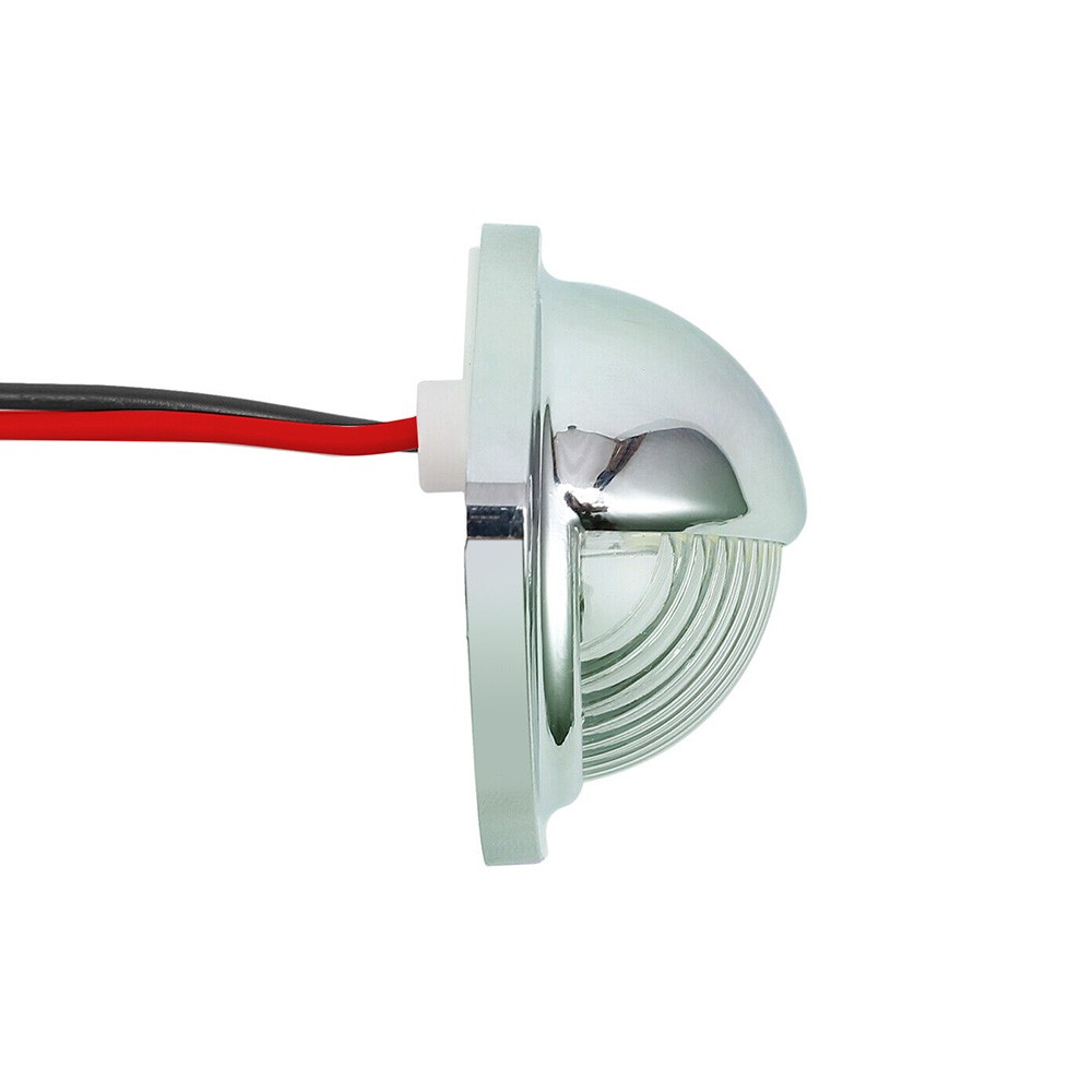 2x Car LED Number Plate Lights 12V Chrome For Trailer Truck Caravan Van Boat thumbnail 12