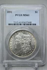 1892 Morgan Silver Dollar PCGS MS61 #7448