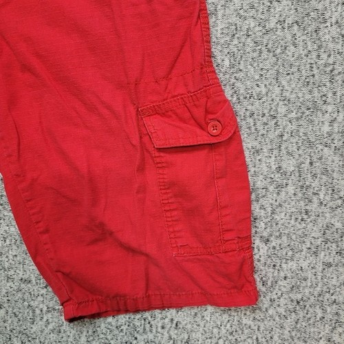 Southpole Cargo Shorts Casual Outdoor Everyday Red Size 14 Streetwear Comfort - Picture 4 of 9