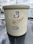 Antique Red Wing 3 gallon Stoneware Crock Minnesota Pottery