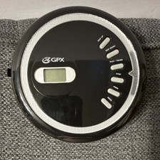 GPX PC108B Portable CD Player Black Silver 2010 LCD Display - Headphone - WORKS