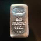 5 oz Italpreziosi Italian Silver Cast Bar .999 Fine with Serial #