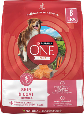 Purina ONE Natural, Sensitive Stomach Dry Dog Food, +Plus Skin & Coat Formula -