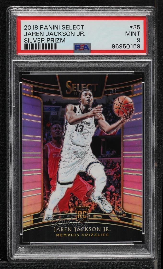 2018 Panini Select Concourse Silver Prizm Jaren Jackson Jr #35 PSA 9 MINT 14t3