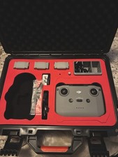 DJI Hard Carrying Case Black with Red Foam Insert for Drone and Accessories