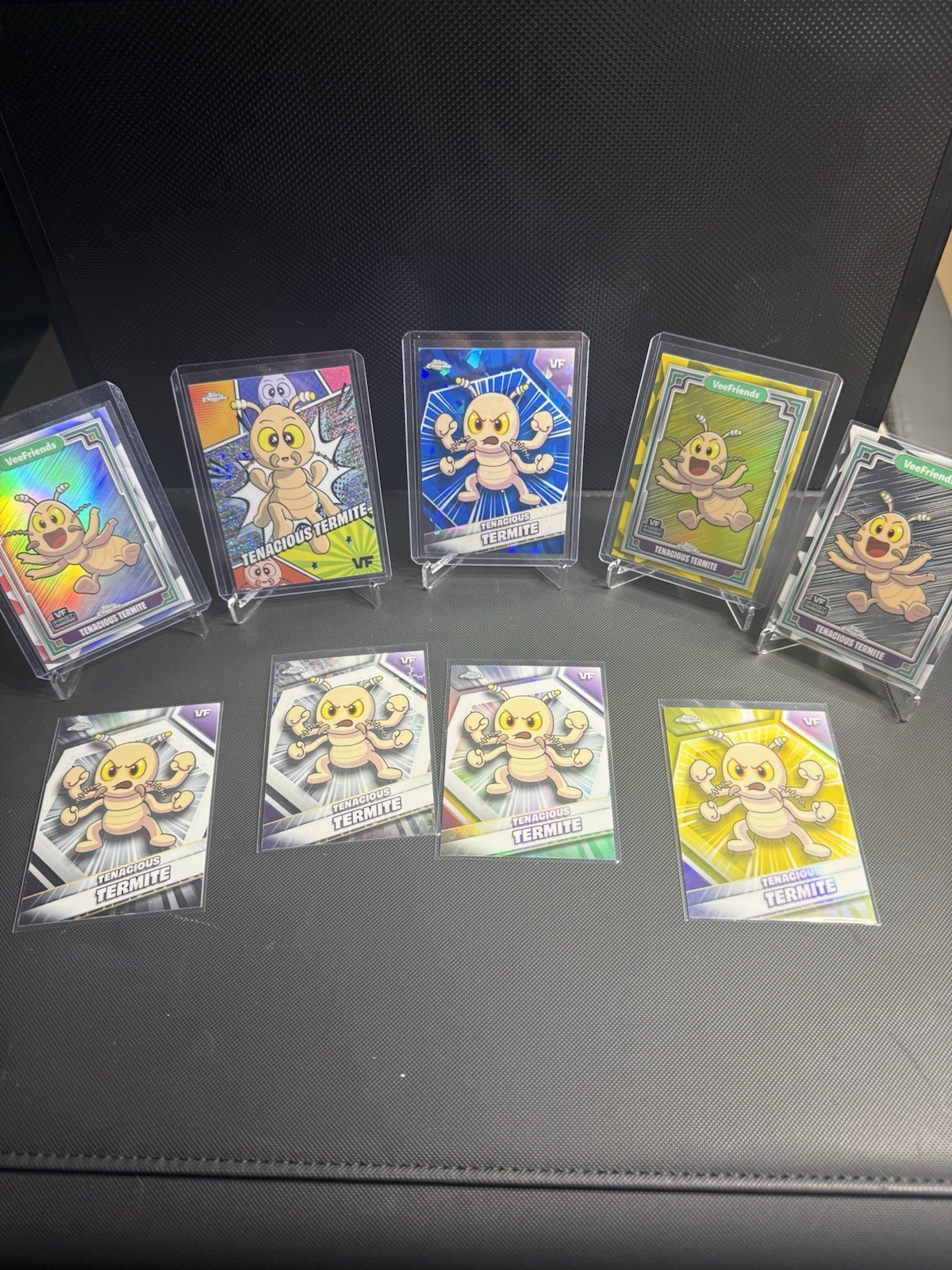 VeeFriends Tenacious Termite Lot 2025 & 2026 Sapphire Manga X-Fractor Yellow