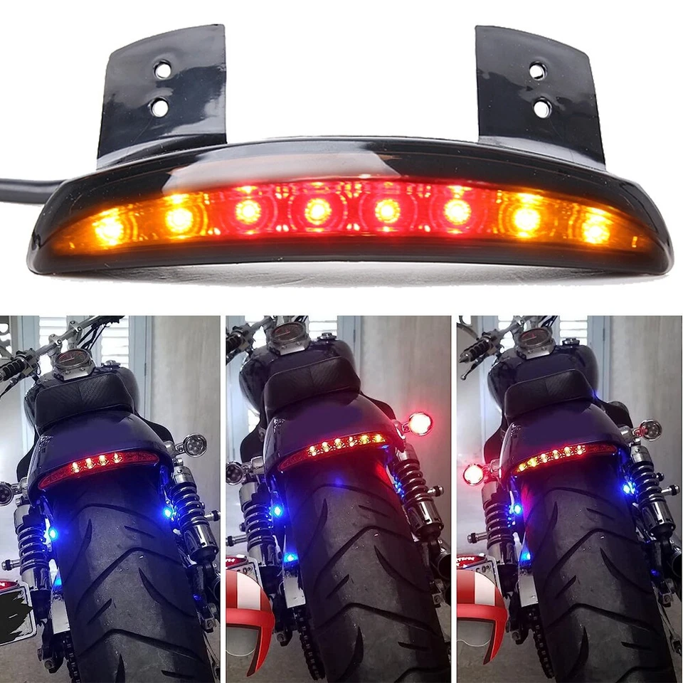 Luces traseras LED de freno de señal de giro para Harley Davidson Forty Eight XL1200X 10-18 Foto 3 de 4