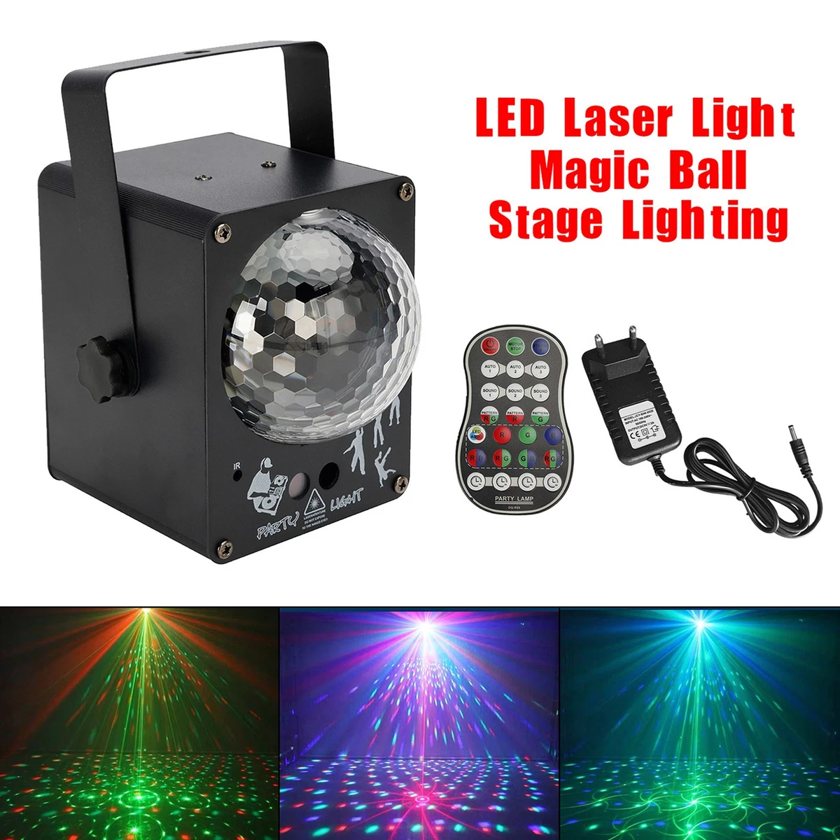 Luz láser LED luces RGB 60 modelos bola mágica iluminación escénica disco fiesta`