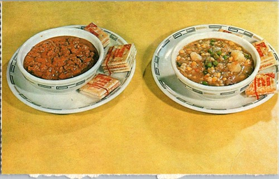 #ad Vintage Thorton#x27;s Truckstop Diner Beaumont Texas Postcard Chili Soup Klutz $8.95
