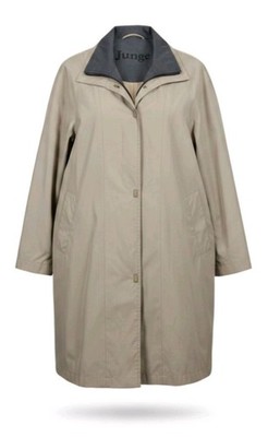 Junge Denmark Raincoat Windbreaker Jacket  US 10 Beige Danmark Womens