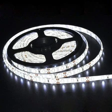 16FT Super Bright 6000K Daylight White 5630 SMD 300 LED Strip Cuttable Light 12V