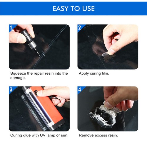 Car Window Glass Crack Repair Chip,Windscreen Windshield Repair Nano Fluid Glue! - Picture 4 of 8