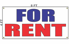 For Rent Banner Sign 4x8