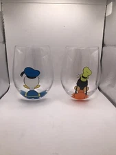 Joy Jolt Disney pair Donald Duck And Goofy Stemless Wine
