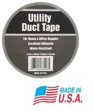 GRAY 6 mil Utility Duct Tape 2" x 60 yard Roll Heavy Duty Adhesive Water Resist