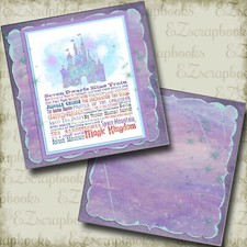 Magic Kingdom NPM - 2 Premade Scrapbook Pages - EZ Layout 4219