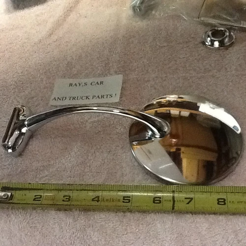 NEW SINGLE VINTAGE STYLE SIDE MIRROR . CAN BE USED ON THE RIGHT OR LEFT SIDE .