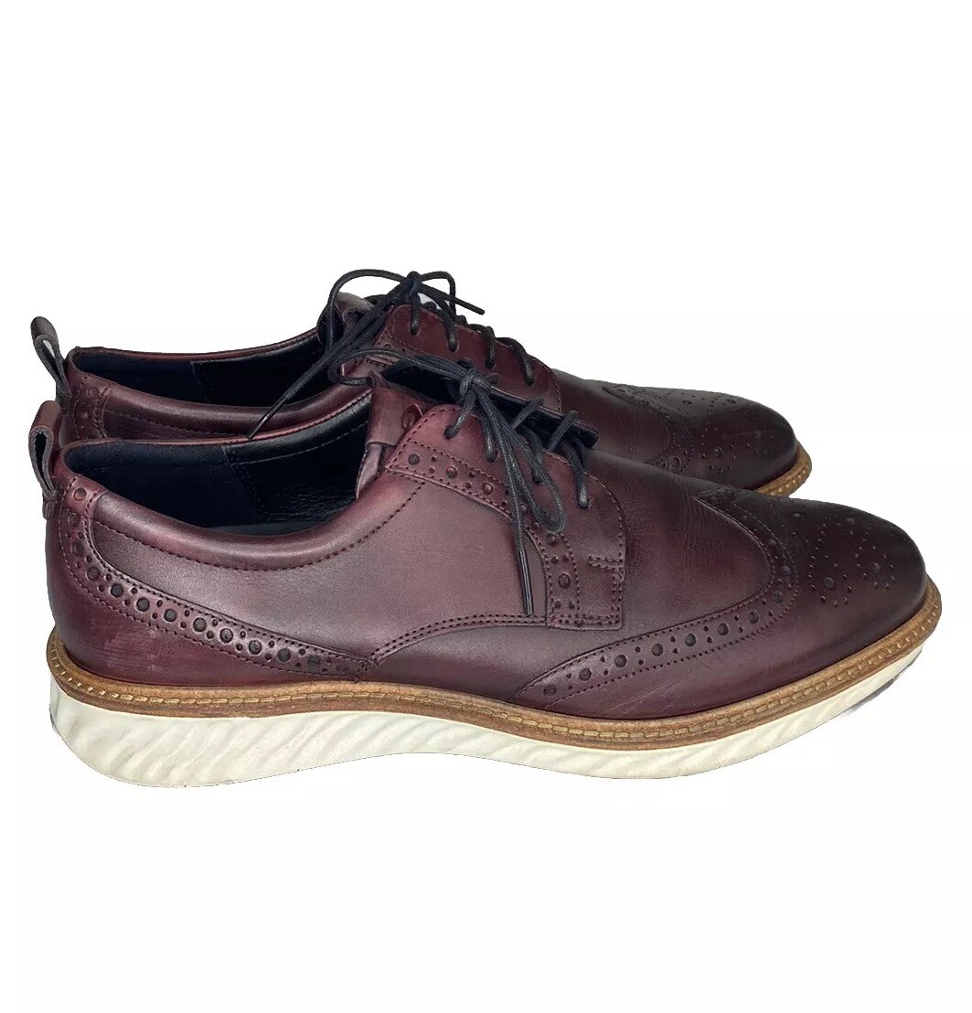 Ecco ST1 Shoes Mens 11 Hybrid Brogue Oxford Wingtip Brown  display picture 1