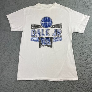 Dale Earnhardt Jr Shirt Mens Medium White NASCAR Racing #88 Hendrick Motorsports