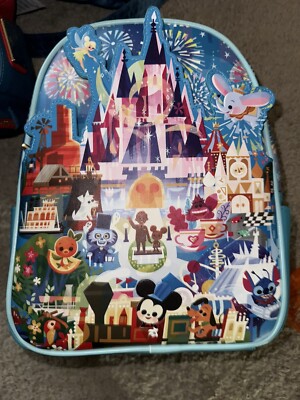 2023 Disney Parks Joey Chou Castle Magic Kingdom Loungefly  display picture 1
