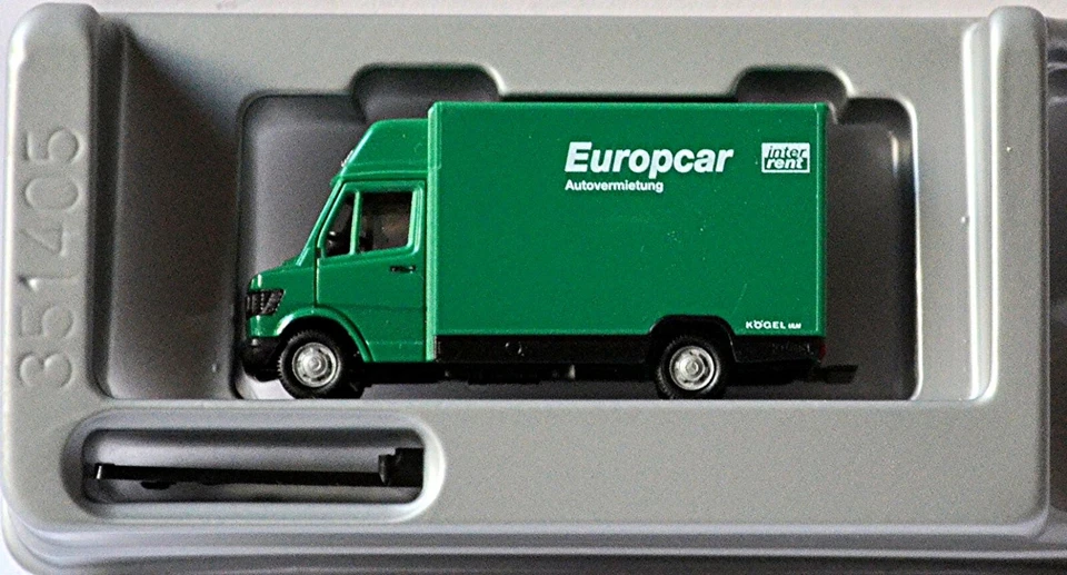 Mercedes Benz 310 D Transporter Europcar Autonoleggio 1:87 Herpa 042673 - Immagine 4 di 4