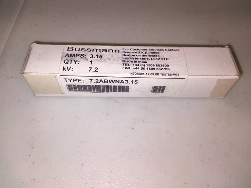 BUSSMANN 3.15AMPS 7.2KV 7.2ABWNA3.15