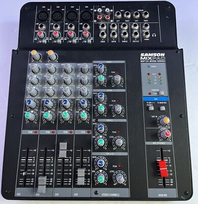 MixPad MXP124FX Compact 12-Input Analog Mixer with FX & USB Tested With Power