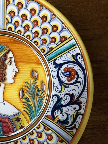 Finest Deruta Pottery Plate 10" -Made Painted by hand Italy - Picture 5 of 9