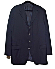 Gianna Versace Medusa Head Interior Lining Mens Navy Blazer
