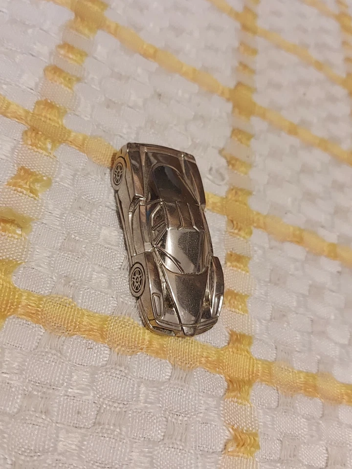 ENZO FERRARI MODELLINO AUTO SPORTIVA Silver Plated argento - Immagine 4 di 4