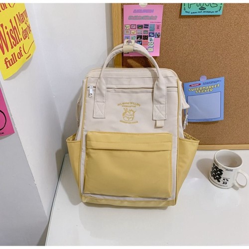 Durable School Backpack Canvas Travel Bag Fashion Schoolbag - Picture 9 of 17
