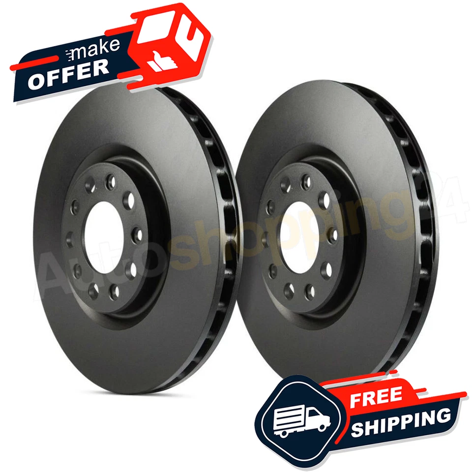 Rotores de freno delanteros lisos premium de 1 pieza EBC RK Series para Honda Accord 03-12 Foto 3 de 4