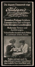 Alte Reklame 1914 Die elegante Damenwelt tr&auml;gt R&uuml;bens Garantie Schutzbl&auml;tter
