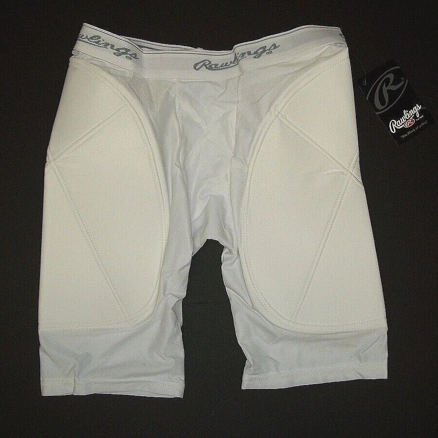 Rawlings MSSPB Sliding Shorts White Adult
