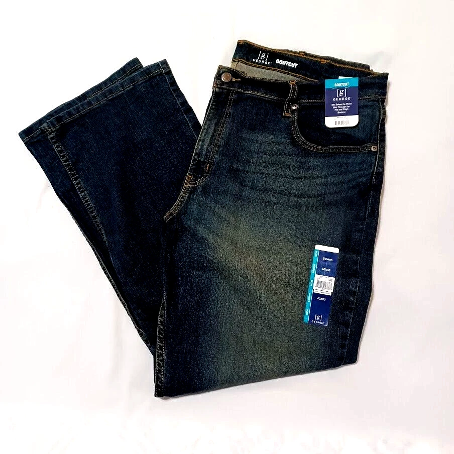 George Men s Bootcut Jeans With Flex New With Tags Size 40x30 eBay