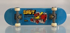 Vintage Tech Deck Shut NY Retro Hot Rod Blue Fingerboard Skateboard Rodney Smith