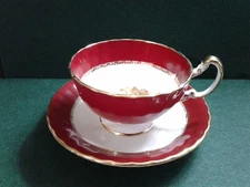 Aynsley Fruit in Bottom Footed Tea Cup & Saucer, Signed D. Jones, England