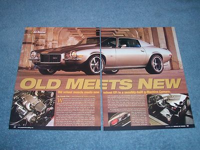 1970 Camaro Z/28 RS Resto-Mod Article ''Old Meets New''