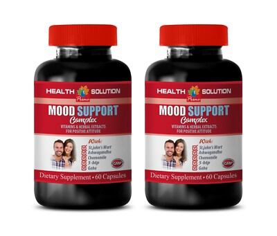 mood boosting supplements - MOOD SUPPORT COMPLEX - easy digestion 2 BOTTLE