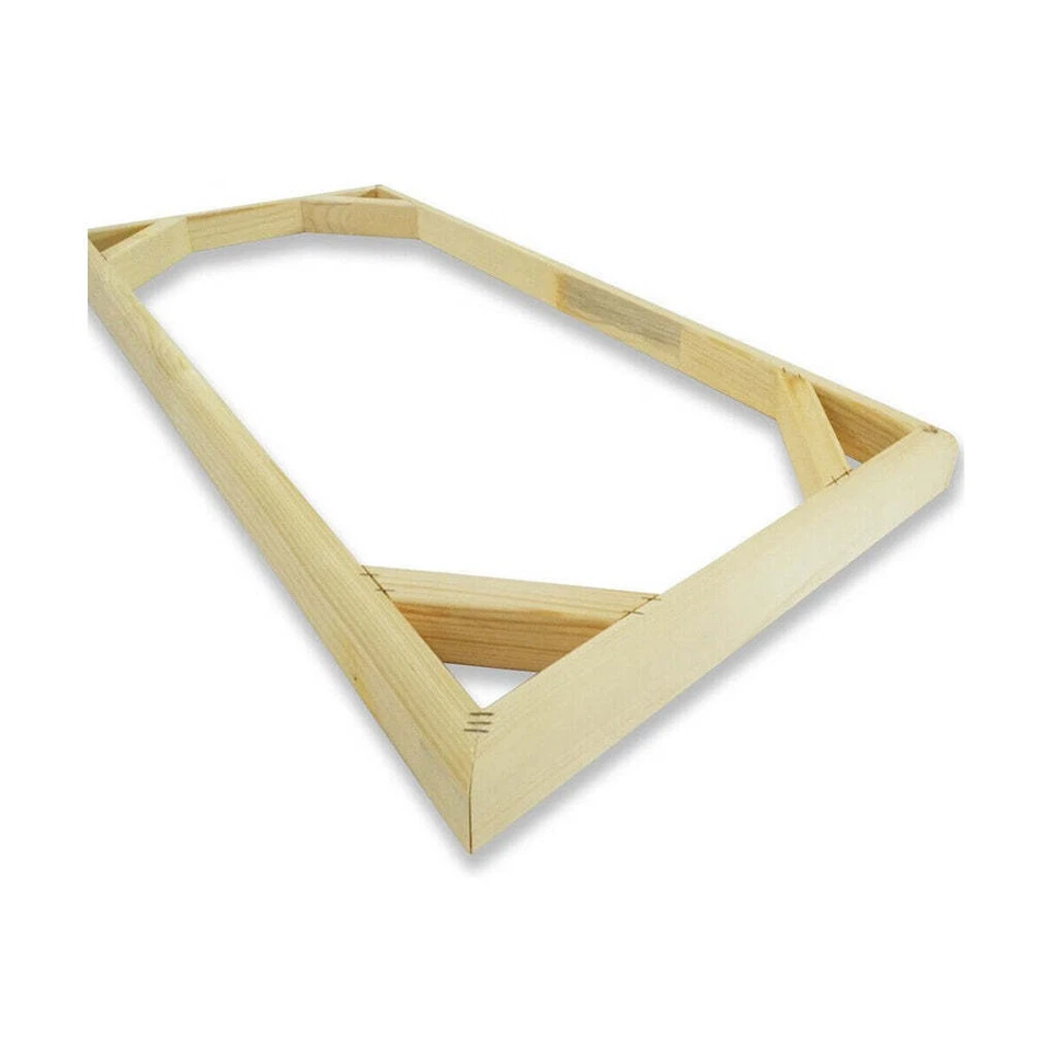 Telaio In Legno Listellare Levigato Per Montaggio Tela Rettangolare - Immagine 3 di 4